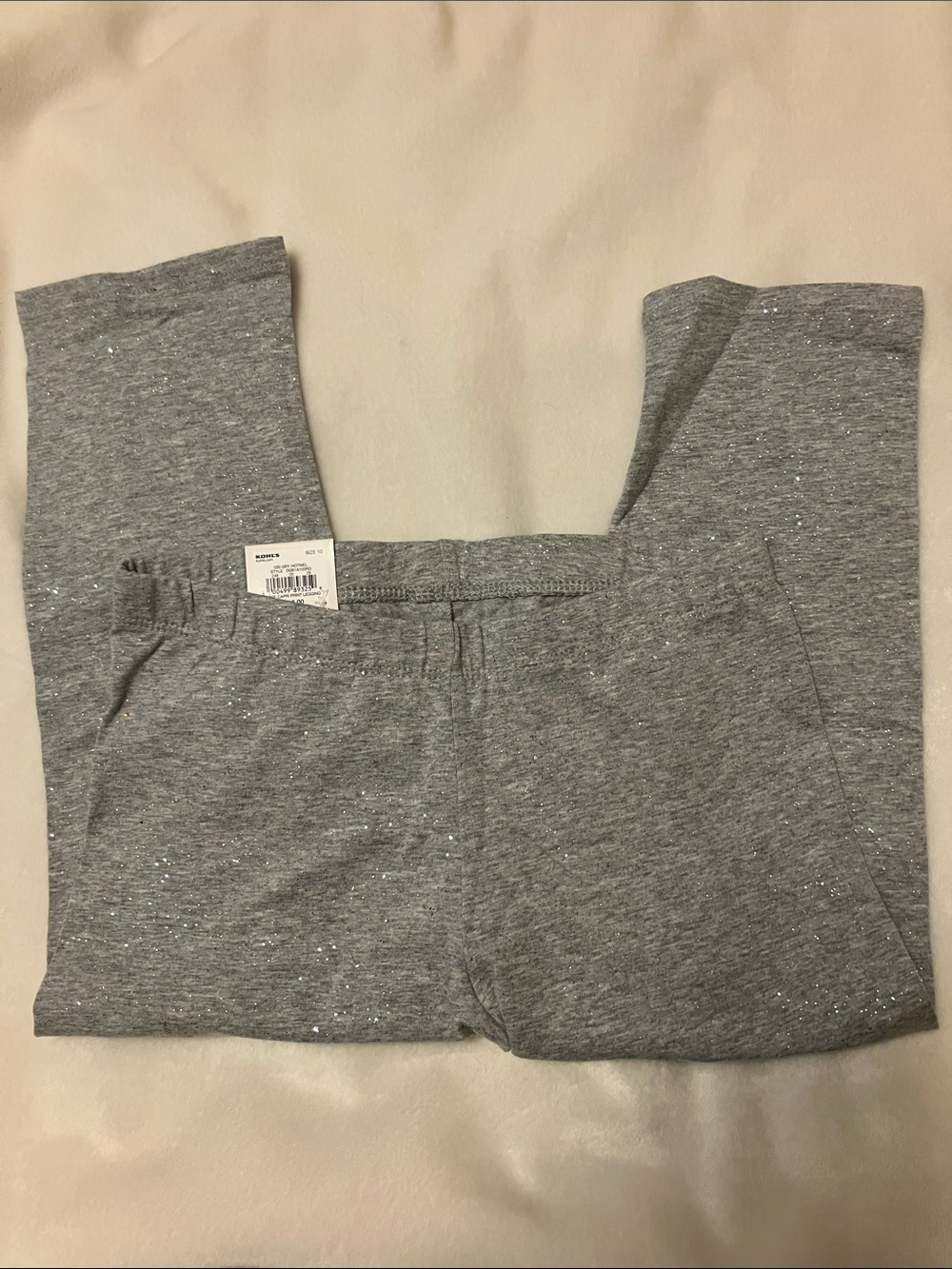 NWT SO Silver Sparkle Capri Legging girls 10. 22” long 11” waist